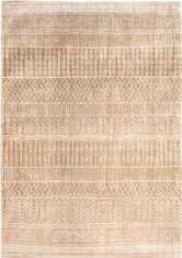 beżowy dywan we wzory - sandy gold 8674