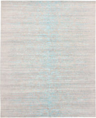 beżowo niebieski dywan wycinany Shangri La Aqua Azul 7032