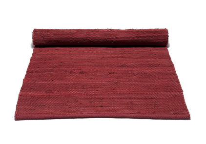czerwony dywan bawełniany z recyklingu - Rosewood Red 0050
