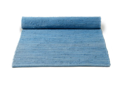 niebieski Dywan bawełniany z recyklingu - Eternity Blue 0036