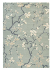 błękitno szary dywan w kwiaty Anthea China Blue 47107