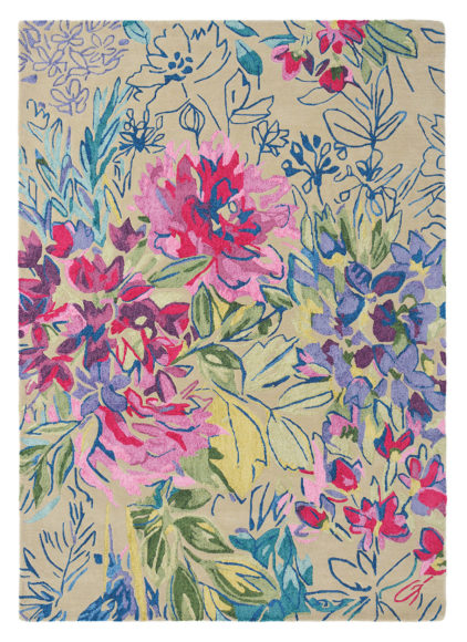 kolorowy dywan w kwiaty Ines Jardin 19904