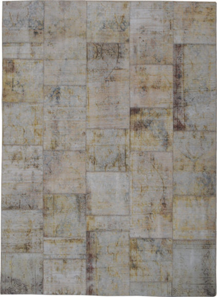 beżowy dywan perski Patchwork Beige 1020