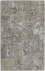 beżowy dywan perski Patchwork Mosaic 1009