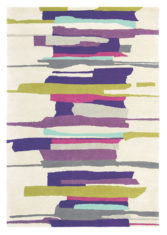 fioletowo beżowy dywan artystyczny Zeal Berry 43005