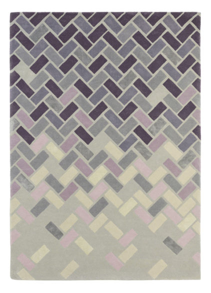 fioletowy dywan geometryczny Agave Ash 57104
