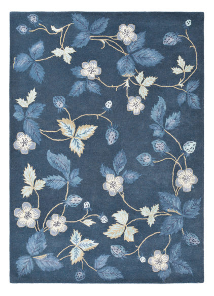 niebieski dywan w kwiaty Wild Strawberry Navy 38118