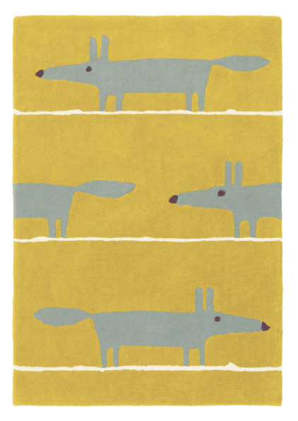 żółty dywan dziecięcy Mr Fox Mustard 25306