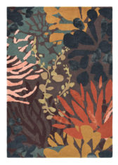 pomarańczowo brązowy dywan w kwiaty Estella Submarine 89405