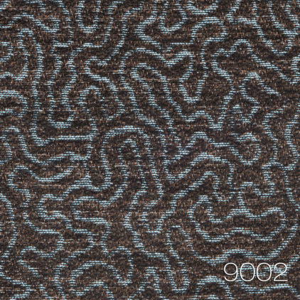 Coral 9002 - wykladzina wzor koralowca niebiesko brazowy