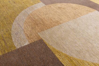 Nowoczesny brązowo miodowy dywan - BAUHAUS GOLD 9159 - kolory