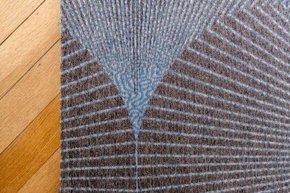 Niebiesko czarny dywan - KIMONO BLUE 9160 - wzór