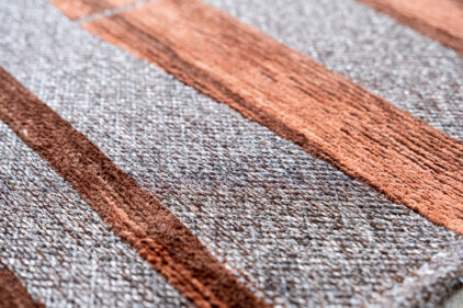Nowoczesny brązowo czarny dywan ze wzorem bambusa - BAMBOO 9164 - kolory
