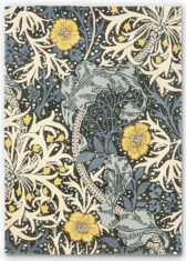 Niebiesko Żółty Dywan w Kwiaty widok z góry