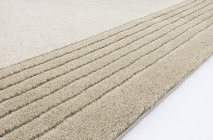 Beżowy dywan wełniany - NOBLE DAREI - struktura