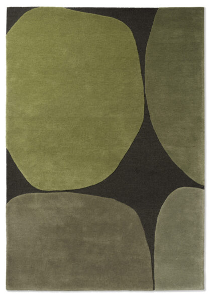 dywan zielony, dywan wełniany, dywan do salonu, dywan ze wzorem