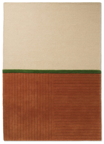 Dywan pomarańczowy, dywan kolorowy, dywan nowoczesny, dywan wełniany, dywan geometryczny, dywan do salonu, dywan naturalny