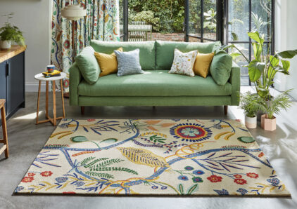 dywan wełniany, dywan kolorowy, dywan do salonu, dywan naturalny