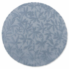 Niebieski Okrągły Dywan z Kwiatowym Wzorem - CLEAVERS ROUND SEASPRAY 080908 - widok z góry