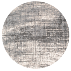 Okrągły Szary Dywan Nowoczesny - GRIFF JERSEY STONE ROUND 8420 - widok z góry