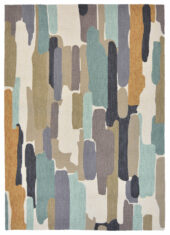 Zewnętrzny kolorowy nowoczesny dywan w abstrakcyjny wzór Harlequin 