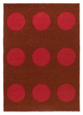 Czerwony dywan zewnętrzny w symetryczne koła Brink & Campman